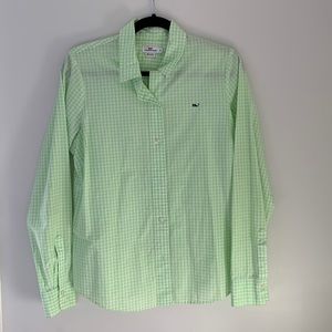 Vineyard Vines Lime Green Button Down